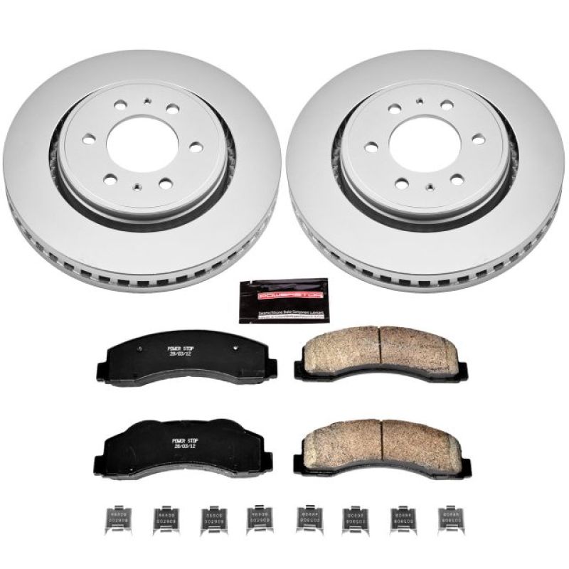 Power Stop 10-18 Ford Expedition Front Z17 Evolution Geomet Coated Brake Kit PowerStop Brake Kits - Performance Blank