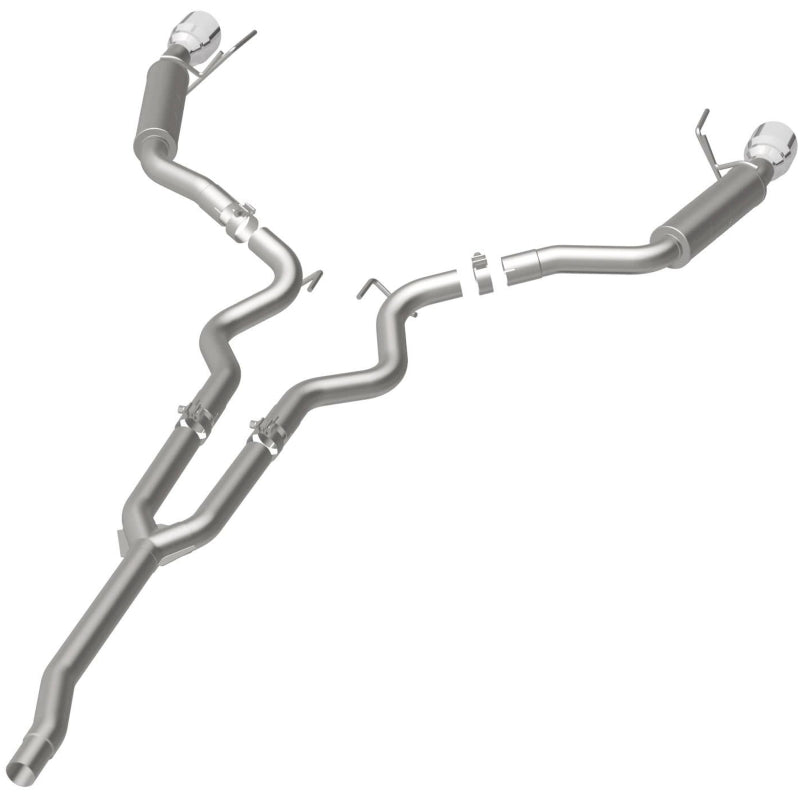 MagnaFlow Cat-Back 15-16 Ford Mustang 2.3L L4 Competition SS 3in Dual Split Rear 4.5in Black Tips Magnaflow Catback