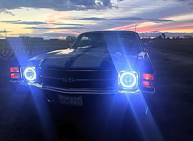 Oracle Pre-Installed Lights 7 IN. Sealed Beam - White Halo ORACLE Lighting Headlights