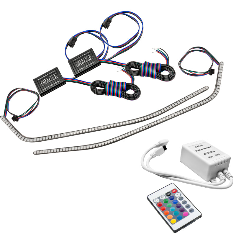 Oracle 16-21 Chevy Camaro Surface Mount DRL Modules - ColorSHIFT w/ Simple Controller ORACLE Lighting Headlights