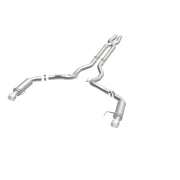 MagnaFlow Cat Back, SS, 3in, Competition, Dual Split Polished 4.5in Tips 2015 Ford Mustang GT V8 5.0 Magnaflow Catback