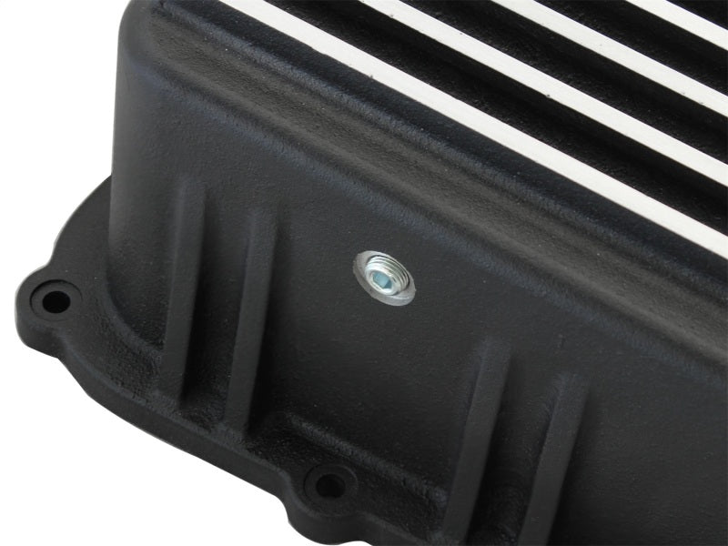 aFe Power Transmission Pan Black Machined 11-14 Ford 6R140 Trucks V8 6.7L (td) aFe Diff Covers