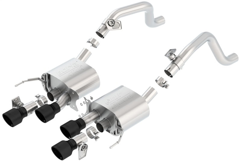 Borla 14-18 C7 Corvette Stingray Axle-Back ATAK Exhaust 2.75in To Muffler Dual 2.75in Out 4.25in Tip Borla Axle Back
