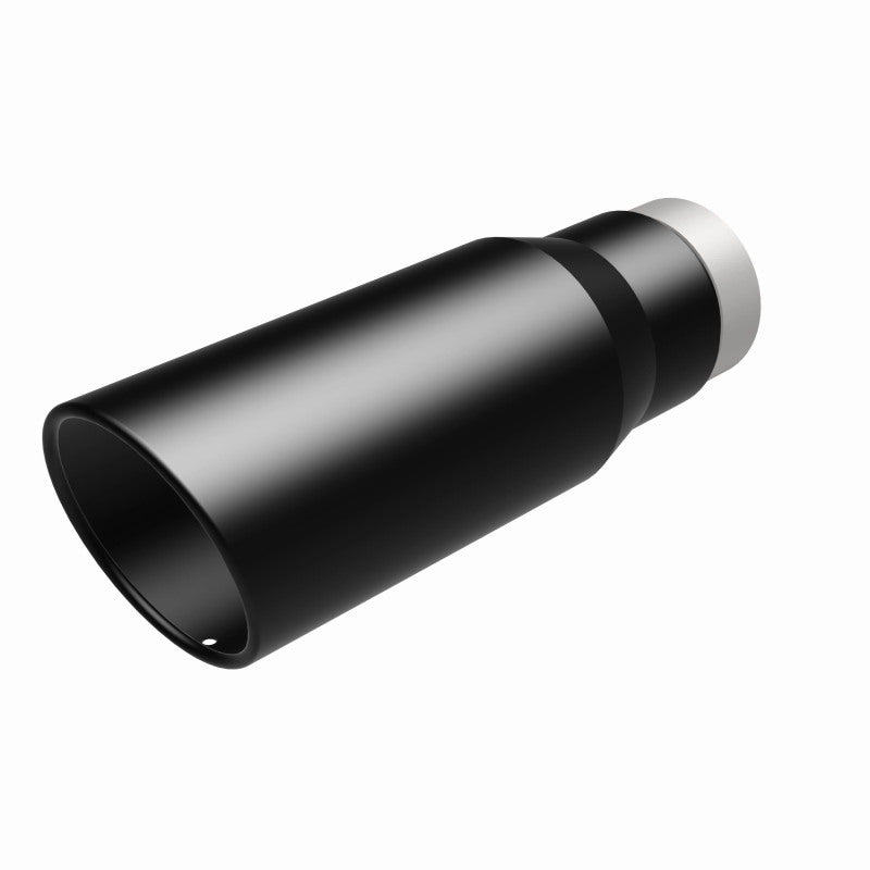 MagnaFlow Tip Stainless Black Coated Single Wall Round Single Outlet 5in Dia 3.5in Inlet 14.5in L Magnaflow Catalytic Converter Universal