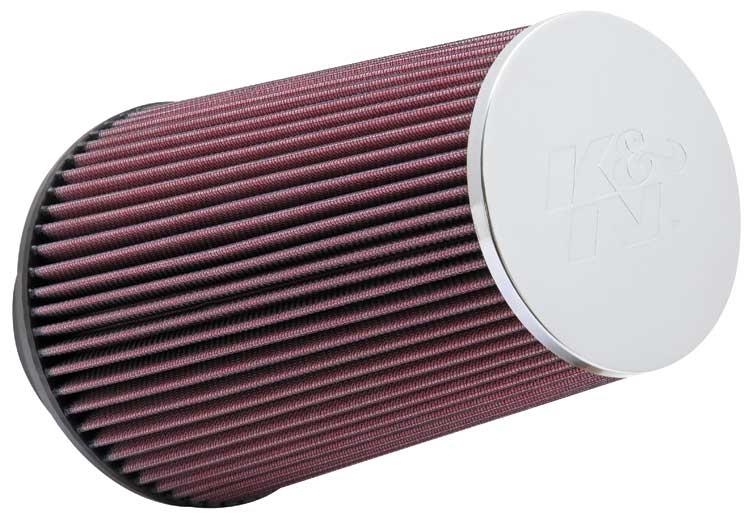 K&N Universal Chrome Filter 3 1/2 inch ID FLG / 6 inch Bottom / 4 1/2 inch CR / 9 inch Length K&N Engineering Air Filters - Universal Fit