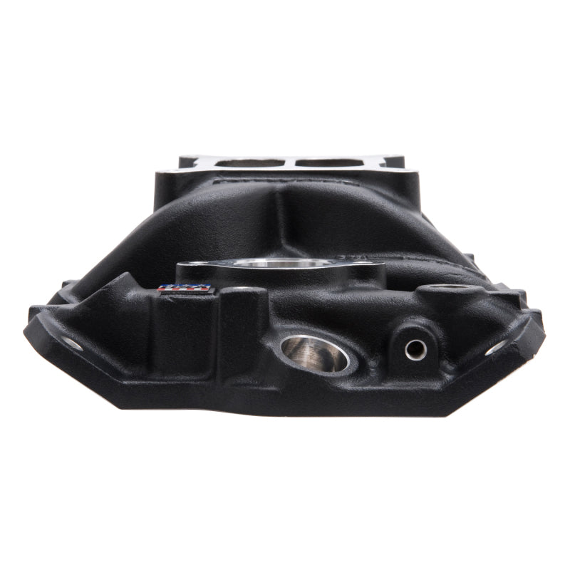 Edelbrock Intake Manifold Perf Eps SBC w/ Oil Fill Tube and Breather Black Edelbrock Intake Manifolds