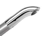 Borla Universal Polished Tip Single Round Turndown/Turnout (inlet 2 1/2in. Outlet 2 1/2in) *NO Retur Borla Tips