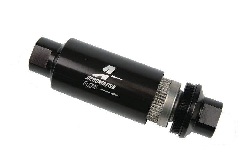 Aeromotive In-Line Filter - AN-10 - Black - 100 Micron Aeromotive Fuel Filters