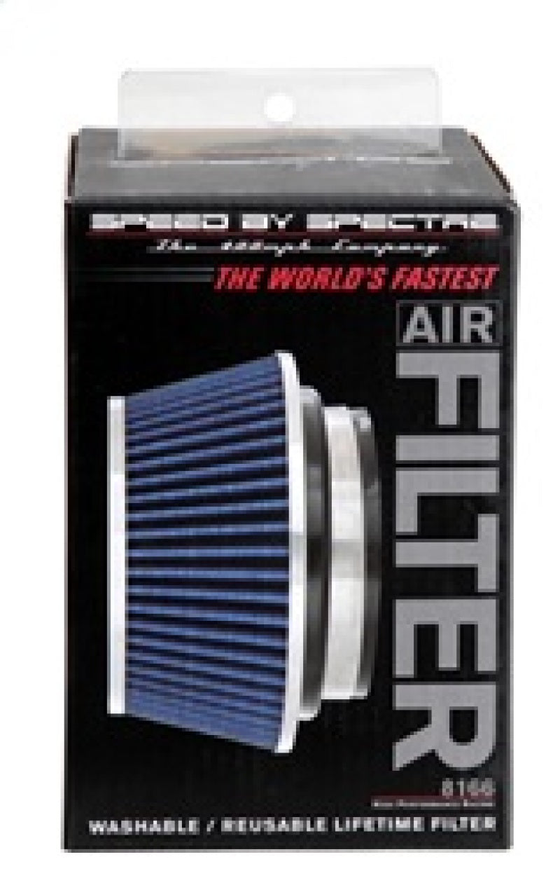Spectre Adjustable Conical Air Filter 2-1/2in. Tall (Fits 3in. / 3-1/2in. / 4in. Tubes) - Blue Spectre Air Filters - Universal Fit