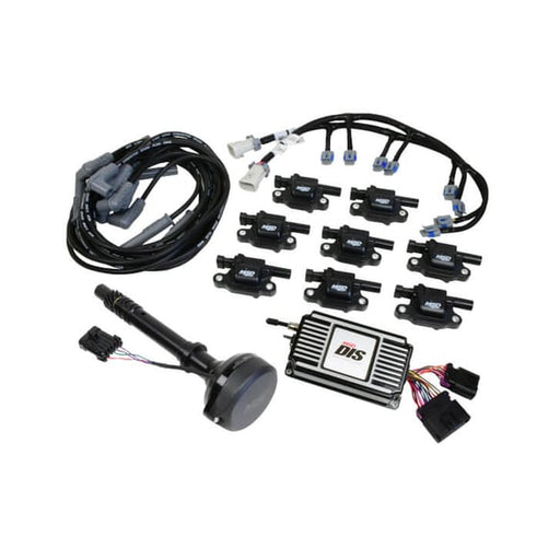 MSD DIS Direct Ignition System Kit - Black 601513 MSD Autoparts