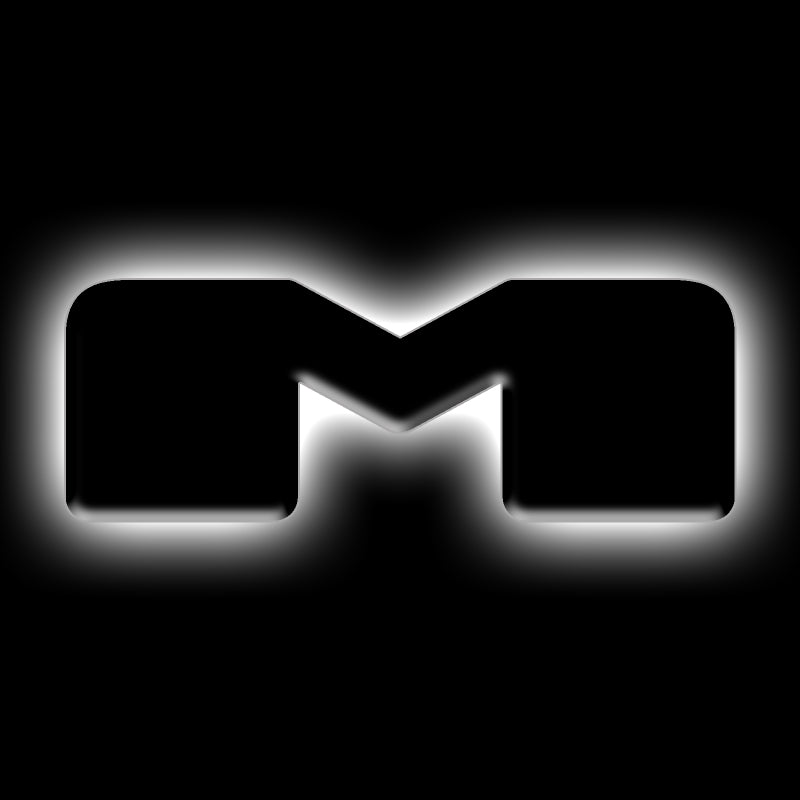 ORACLE Lighting Universal Illuminated LED Letter Badges - Matte Blk Surface Finish - M ORACLE Lighting Light Accessories and Wiring