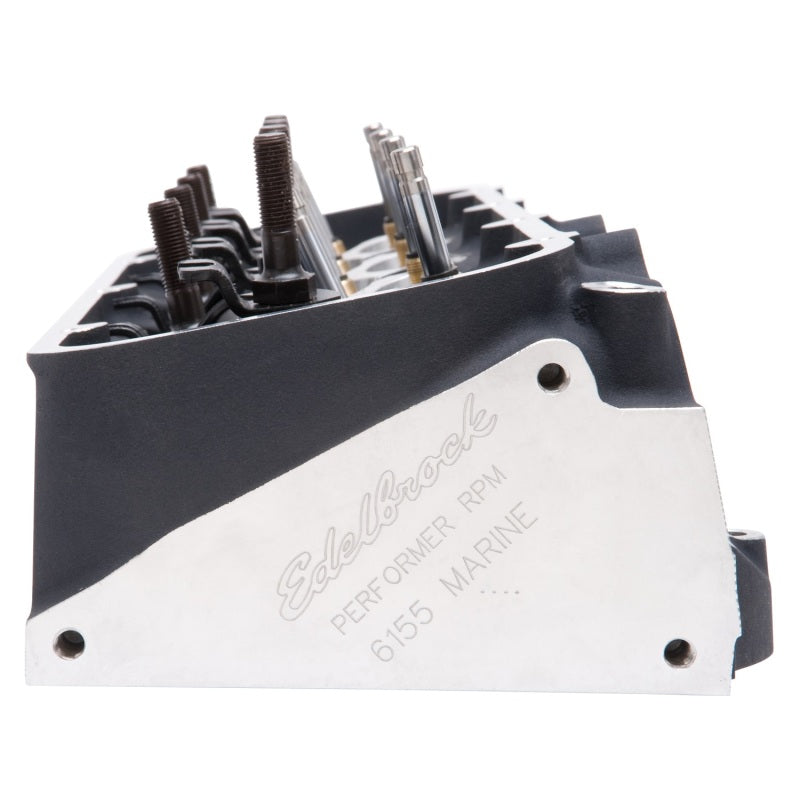 Edelbrock Single Marine BBC Rect Port Head w/ Valves Edelbrock Heads