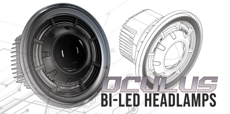 Oracle Oculus 7in Bi-LED Projector Headlights for Jeep Wrangler JK - 6000K ORACLE Lighting Headlights