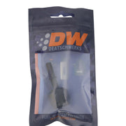 DeatschWerks 8AN Female Flare Swivel to 5/16in Male EFI Quick Disconnect - Anodized Matte Black DeatschWerks Fuel Components Misc