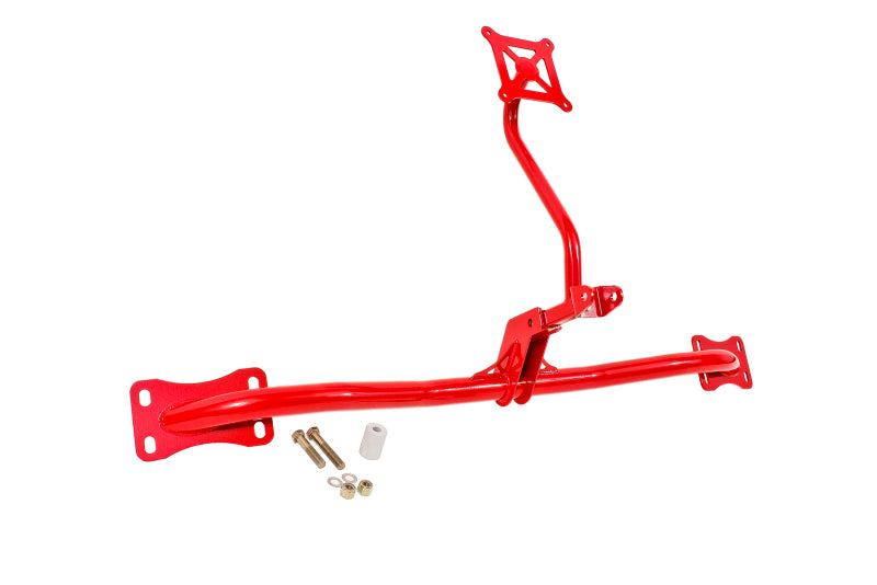 BMR 05-14 S197 Mustang Bolt-On Parachute Mount - Red BMR Suspension Brackets