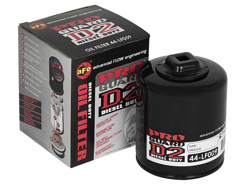 aFe Pro GUARD D2 Oil Filter 03-06 GM Trucks V8 4.8L/5.3L/6.0L (4 Pack) aFe Oil Filters