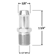 Spectre Heater Hose Fitting 5/8in. - Chrome Spectre Fittings