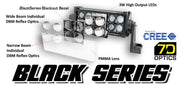 Oracle Black Series - 7D 8 36W Dual Row LED Light Bar - 6000K ORACLE Lighting Light Bars & Cubes
