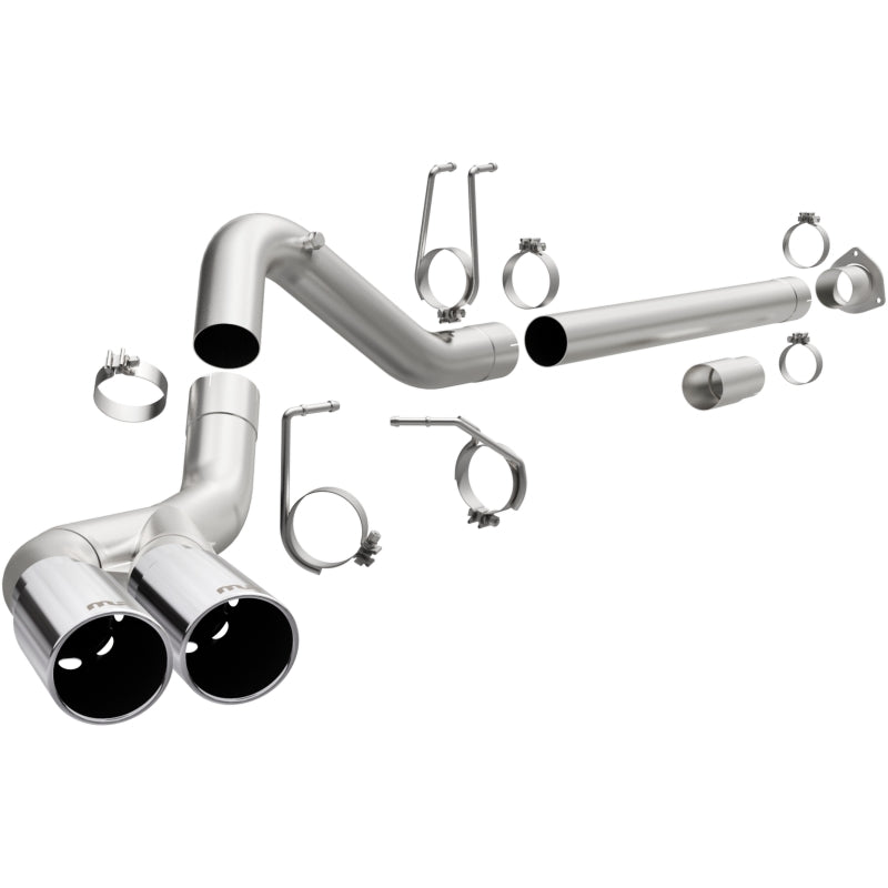 MagnaFlow 08-17 Ford F-250/F-350/F-450 4.6L/6.7 DPF-Back SS 4in Dual Single Passenger Side Rear Exit Magnaflow DPF Back