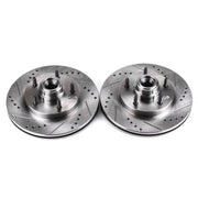 Power Stop 97-00 Ford F-150 Front Evolution Drilled & Slotted Rotors - Pair PowerStop Brake Rotors - Slot & Drilled