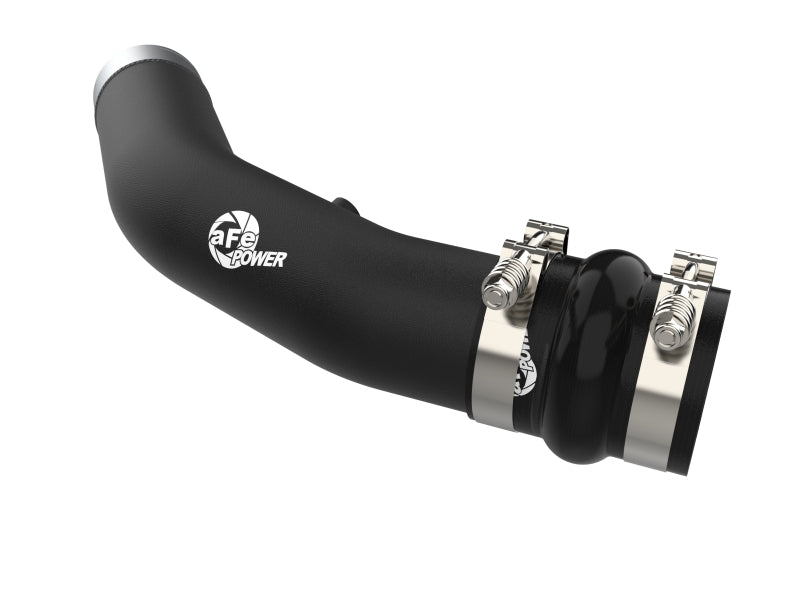 aFe 23-24 Ford Diesel Trucks V8-6.7L (td) BladeRunner 3in. Aluminum Hot Charge Pipe - Black aFe Intercoolers