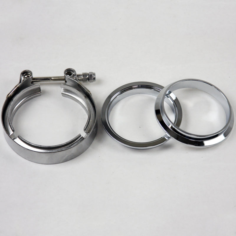 Granatelli 3.0in Mating Male to Female Flanges w/V-Band Clamp Granatelli Motor Sports Flanges