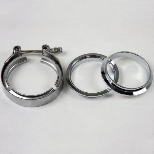 Granatelli 3.0in Mating Male to Female Flanges w/V-Band Clamp Granatelli Motor Sports Flanges