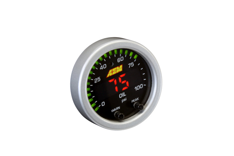 AEM X-Series Pressure 0-100psi Gauge Kit AEM Gauges