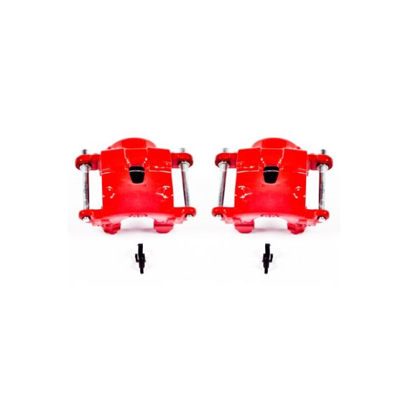 Power Stop 78-85 Avanti II Front Red Calipers w/o Brackets - Pair PowerStop Brake Calipers - Perf