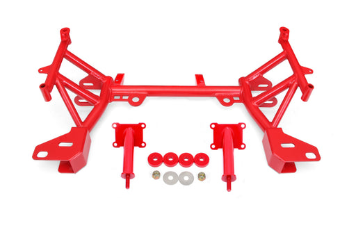 BMR 93-02 4th Gen F-Body K-member Low Mount Turbo LS1 Motor Mounts Pinto Mounts - Red BMR Suspension Crossmembers