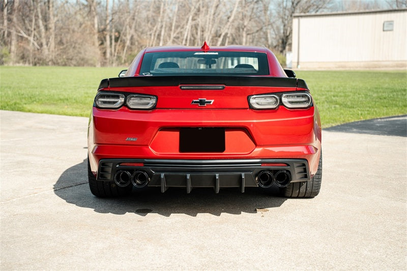 Corsa 2016-2024 Chevrolet Camaro SS / ZL1 Valved Axle-Back Exhaust w/ Black Carbon Fiber Quad Tips CORSA Performance Axle Back