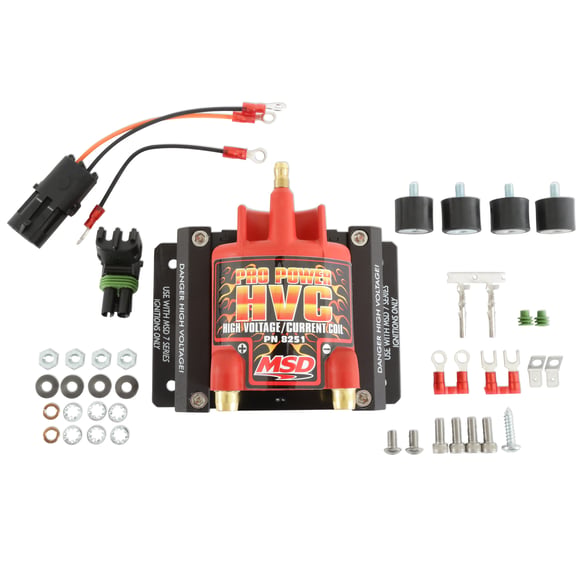 MSD Ignition Coil - Pro Power HVC - Red 8251 MSD Autoparts