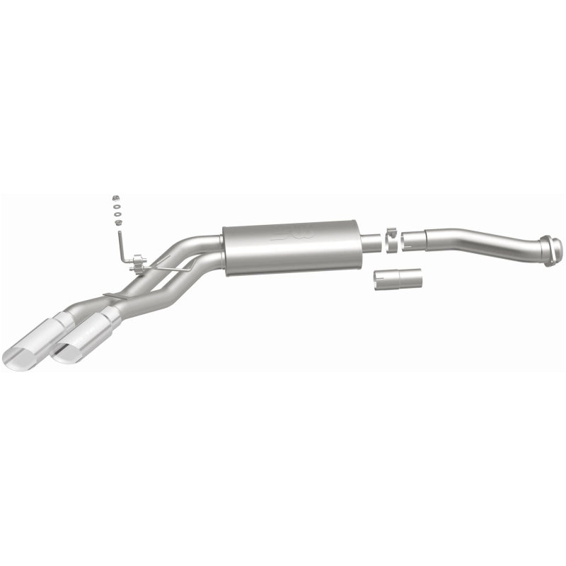 MagnaFlow 11-13 Ford F-150 Pickup Dual Same Side Before P/S Rear Tire Stainless CatBack Perf Exhaust Magnaflow Catback