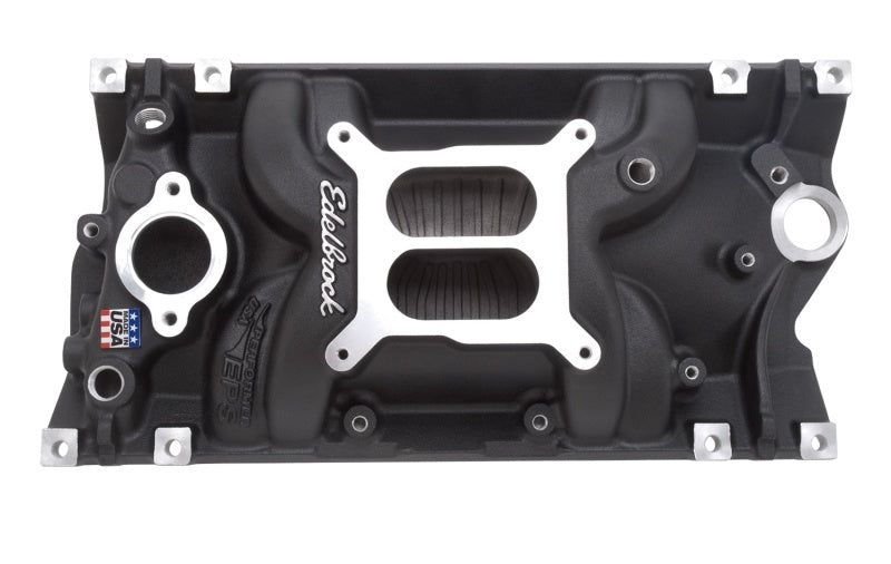 Edelbrock Manifold Performer Eps SB Chevy Vortec Black Finish Edelbrock Intake Manifolds