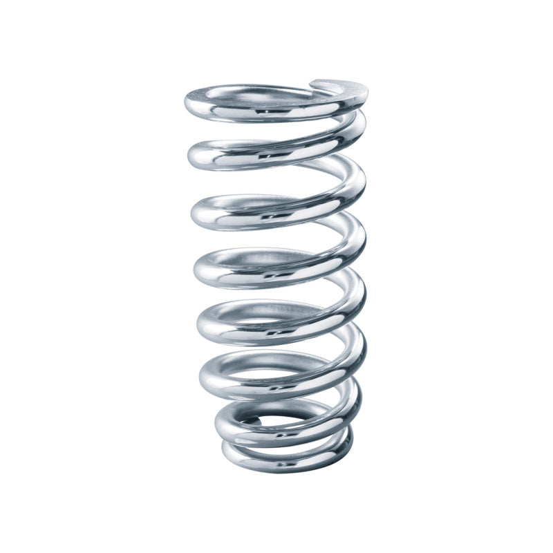 QA1 3-1/2in ID Tapered Spring - 8in Length x 700lbs/in - Chrome Plated QA1 Coilover Springs