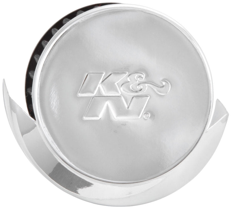 K&N 1.5in Flange ID x 3in OD x 2.5in Height Clamp On Crankcase Vent Filter K&N Engineering Air Filters - Universal Fit