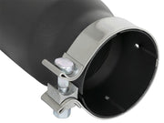 aFe MACH Force-Xp 409 Stainless Steel Exhaust Tip 3.5 In x 4.5in Out x 12in L Clamp-On aFe Catback