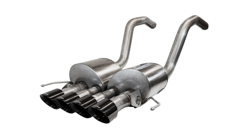 Corsa 2015-2019 Chevrolet Corvette C7 Z06 6.2L 2.75in Xtreme Axle-Back w/ Dual NPP & Quad Black Tips CORSA Performance Axle Back