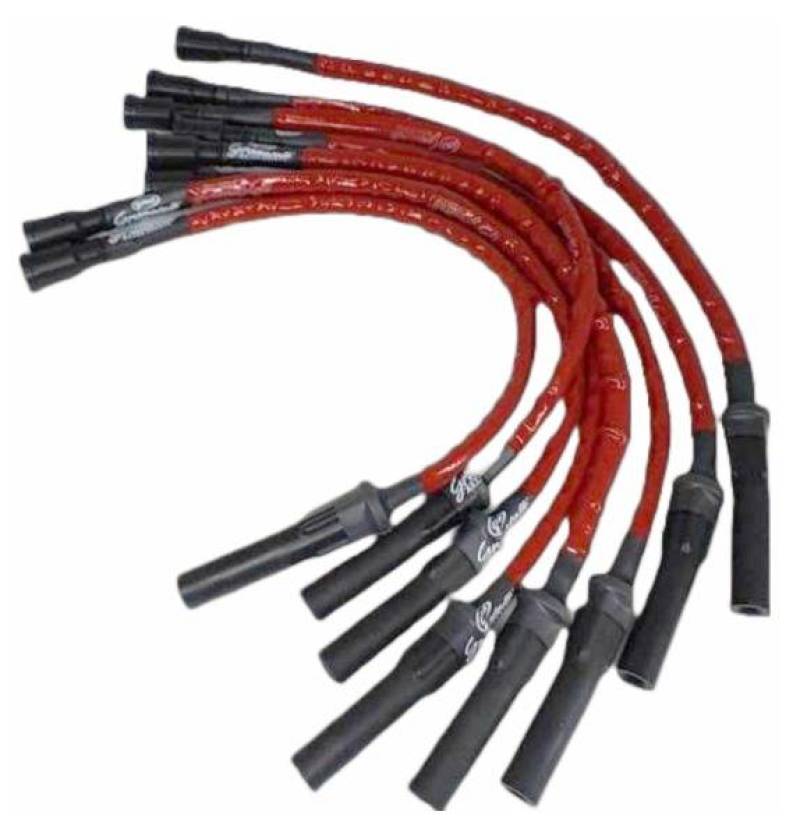Granatelli 10-14 Ford 6.2L (Incl. Raptor) Ignition Wire Set w/Inserts/Red Hi-Temp Silicone Jacket Granatelli Motor Sports Spark Plug Wire Sets