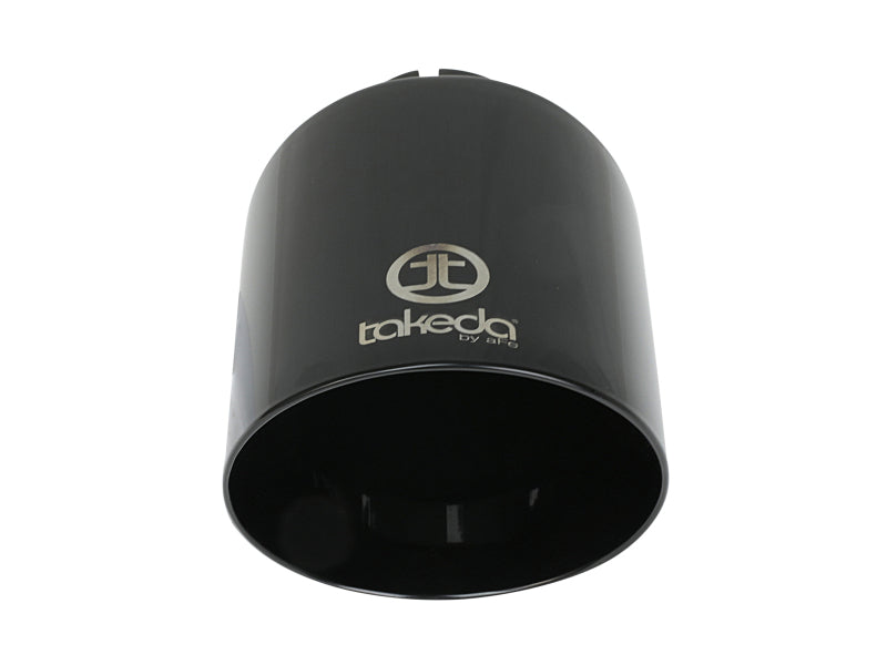 aFe Takeda Universal Exhaust Tip 2-1/2 IN Inlet x 4-1/2 IN Outlet x 7 IN L- Black