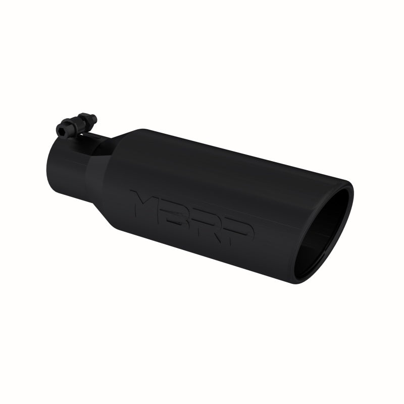MBRP Universal Tip 4in O.D. Angled Rolled End 2.5in inlet 12in length Black MBRP Tips