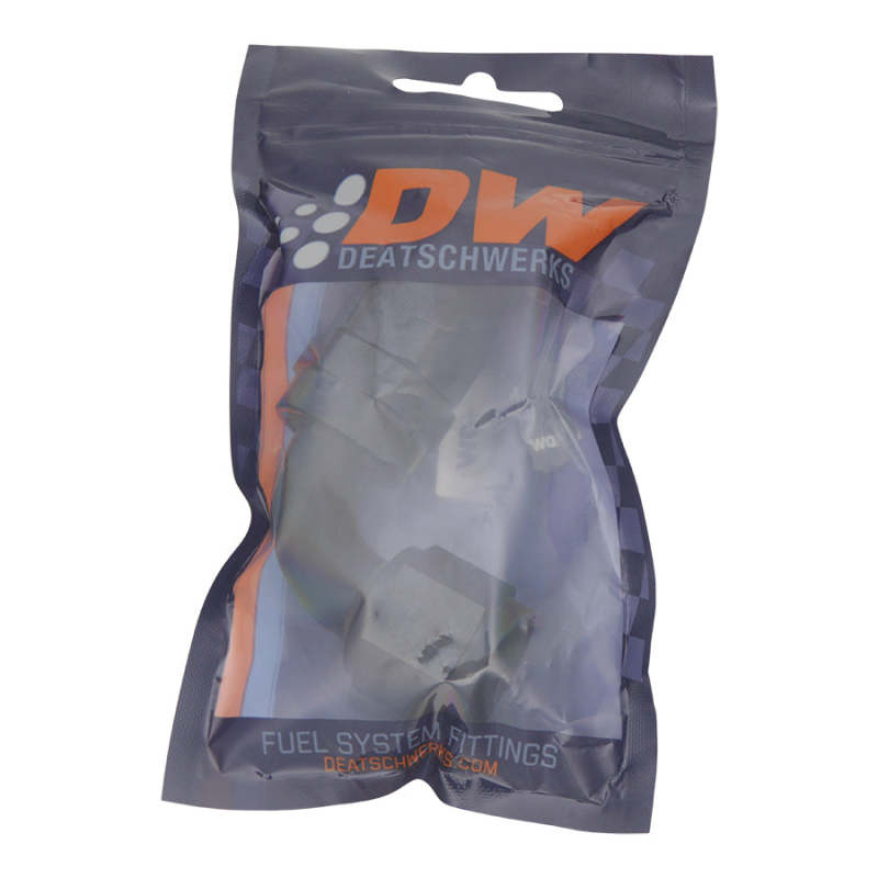 DeatschWerks 10AN Female Swivel 90-Degree Hose End PTFE (Incl Olive Insert) - Anodized Matte Black DeatschWerks Fittings