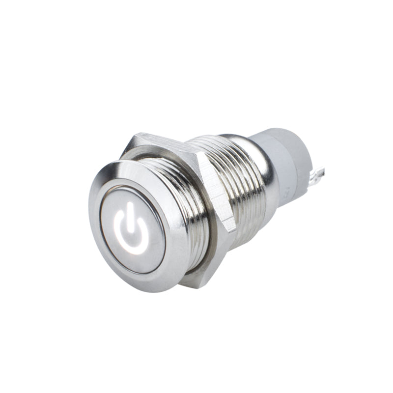Oracle Power Symbol On/Off Flush Mount LED Switch - White ORACLE Lighting Light Accessories and Wiring
