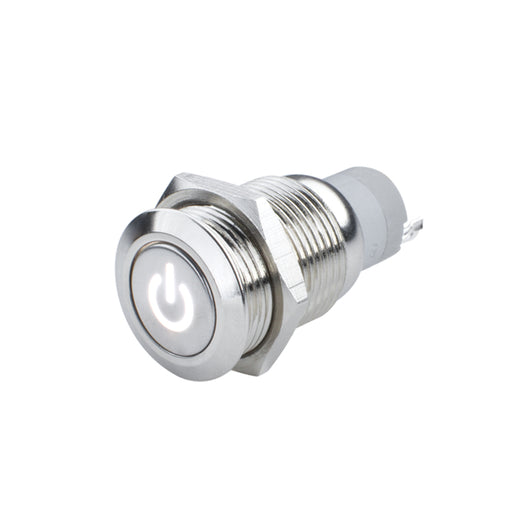 Oracle Power Symbol On/Off Flush Mount LED Switch - White ORACLE Lighting Light Accessories and Wiring