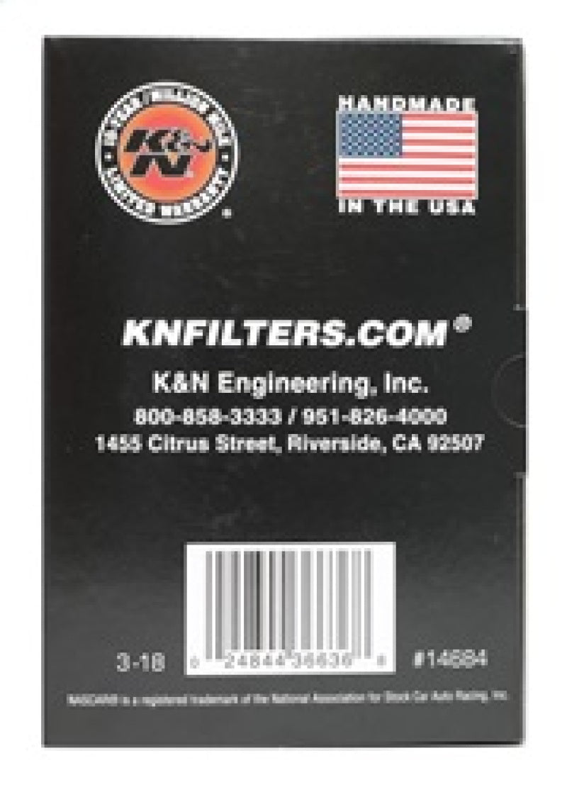 K&N Universal Round Clamp-On Air Filter 3in Flange ID x 6in Base OD x 4.625in Top OD x 3in Height K&N Engineering Air Filters - Universal Fit