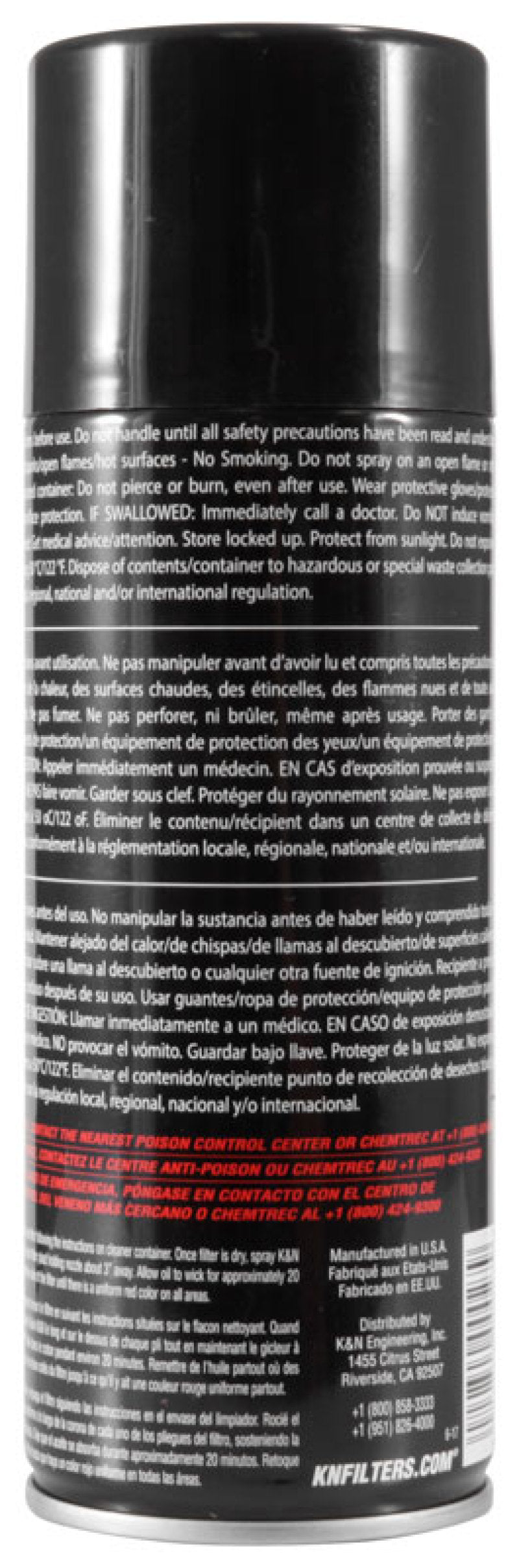 K&N 12.25 oz. Aerosol Air Filter Oil K&N Engineering Recharge Kits
