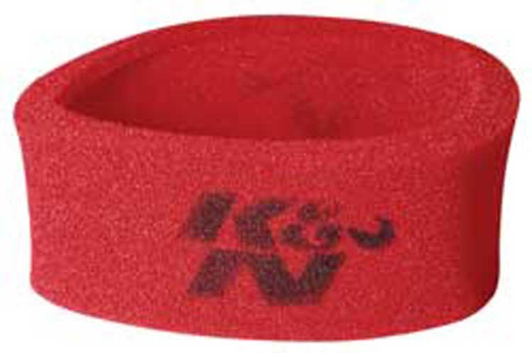K&N Universal Airforce Pre-Cleaner Air Filter Foam Wrap - Round Straight - Red K&N Engineering Pre-Filters