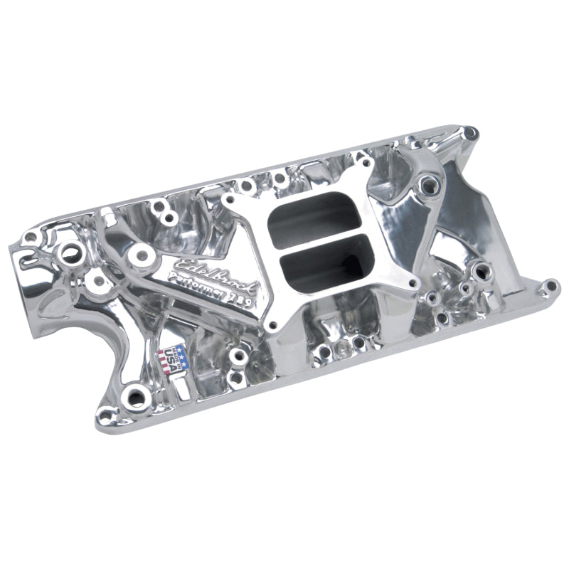 Edelbrock Perf 289 w/ O EGR Polished Manifold Edelbrock Intake Manifolds