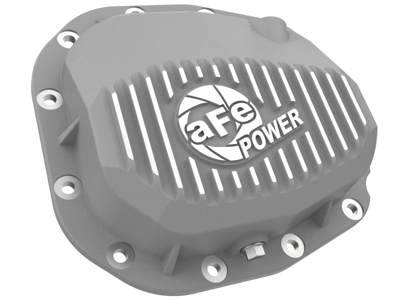aFe Street Series Rear Differential Cover Raw w/ Fins 15-19 Ford F-150 (w/ Super 8.8 Rear Axles) aFe Diff Covers