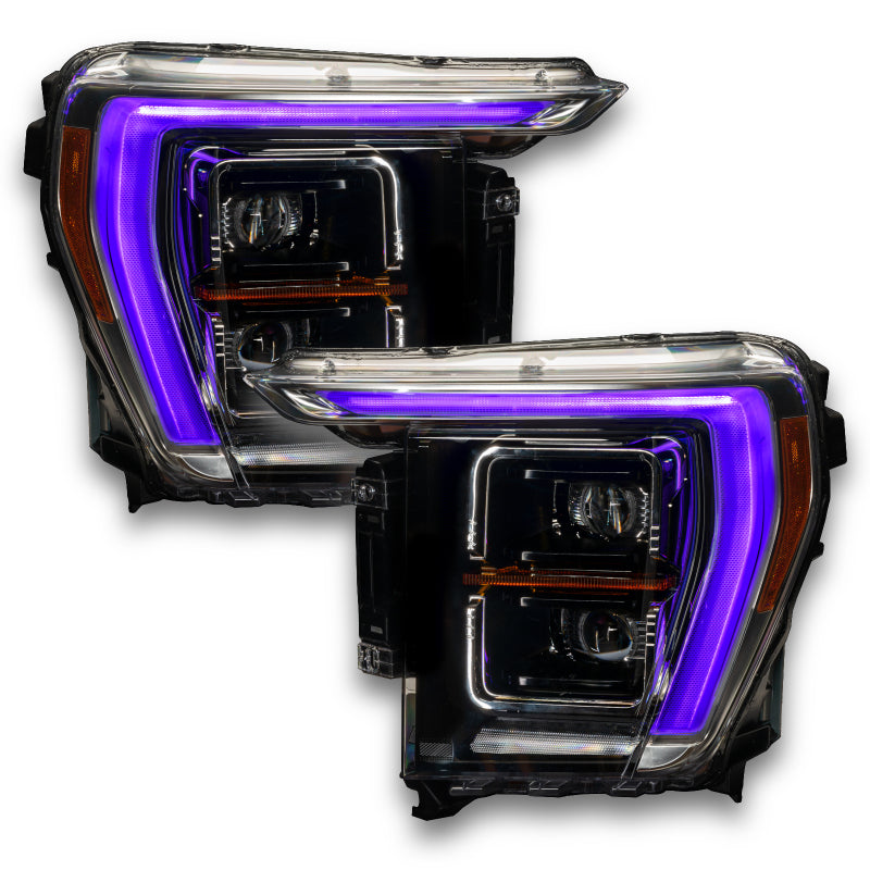 Oracle 21-22 Ford F-150 ColorSHIFT RGB+W Headlight DRL Upgrade Kit w/ BC1 Controller ORACLE Lighting Headlights